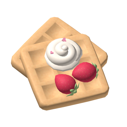  Cute Kawaii Yummy Strawberry Waffle