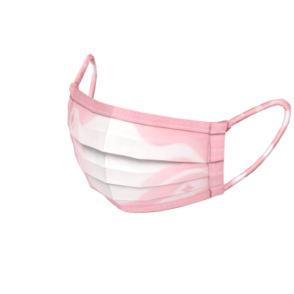 Pastel Pink Pleated Mask Mockup