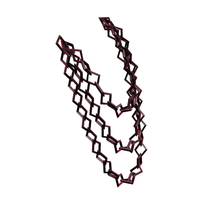 Waist 3 Chains Emo Punk | Left Hip | Blood Red thumbnail