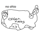 United States without Ohio (uswo)