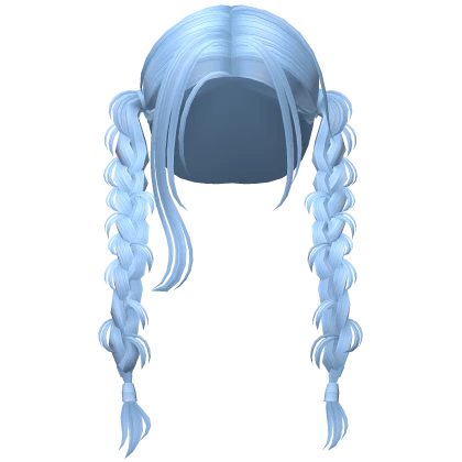 Country Girl Braids in Baby Blue Roblox item thumbnail