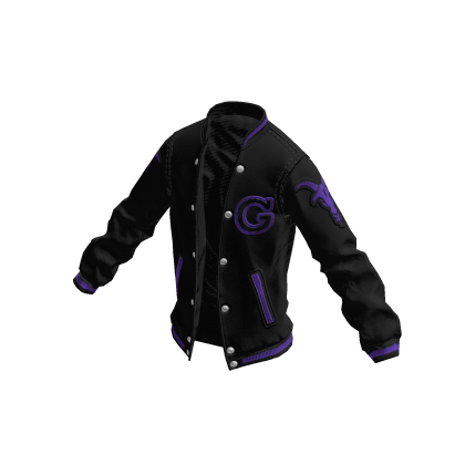 College Jacket | Black Purple
