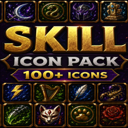 [100+ Icons]Fantasy Skill Icon Pack Gakuran