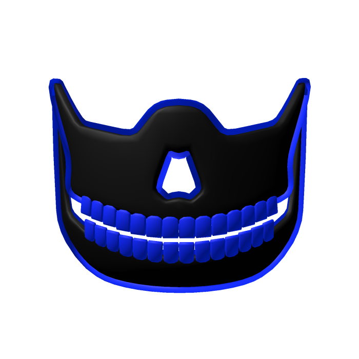 Blue Squeleton Mask