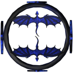 Dual Sapphire Flying Dragons Crown