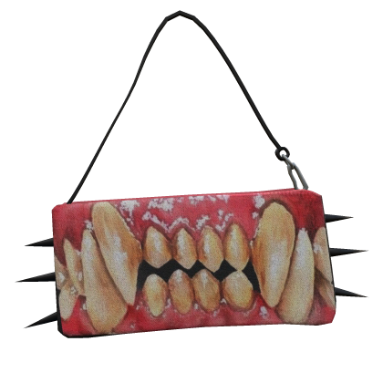 Teeth Monsta Handbag Halloween Vkei - Hot Pink