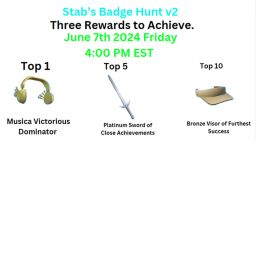 Stab's Badge Hunt v2 (4:00 PM EST)