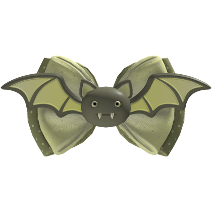 Soft Sage Green Bat Bow