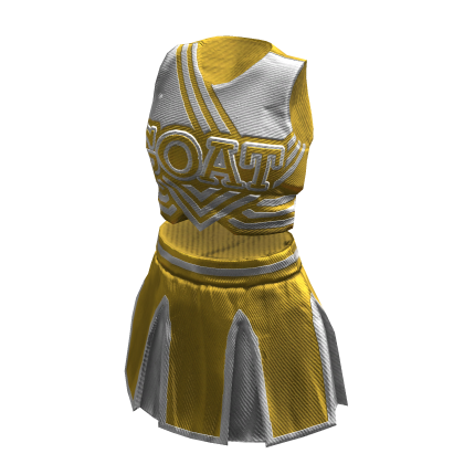 Cheerleader Uniform | Yellow White thumbnail