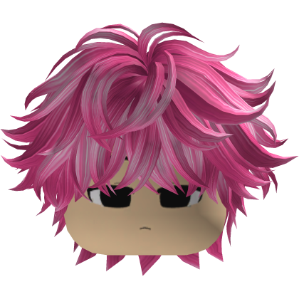 Garoto Emo Fofo Hair Bagunçado Rosa Roblox item