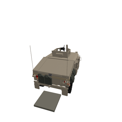 Armored Humvee.