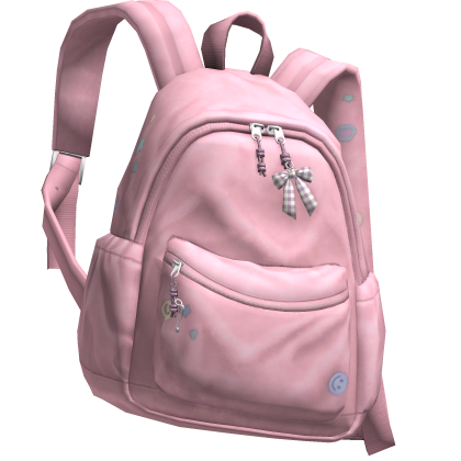 Kawaii Pink Canvas Backpack with Bow [3.0] 
