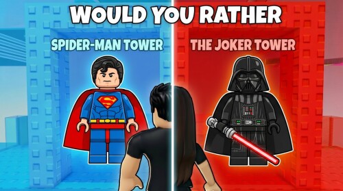 Would You Rather: Superhero vs Villain Tower 🦸🦹