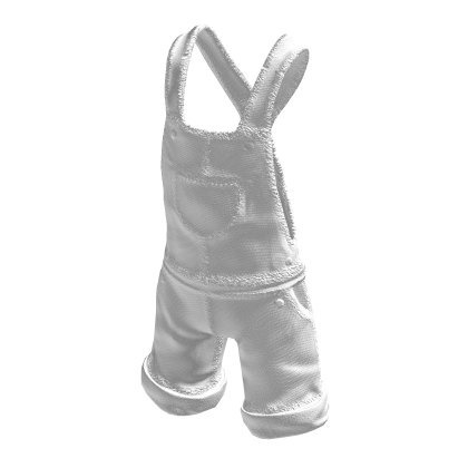 Stylish Short Overalls (White)