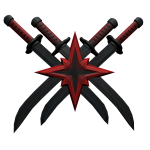 Crimson Red Star Swords