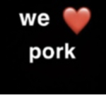 :) pork
