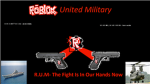 R.U.M ROBLOX UNITED MILITARY