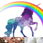 Chocolate marshmellow unicorn rainbows
