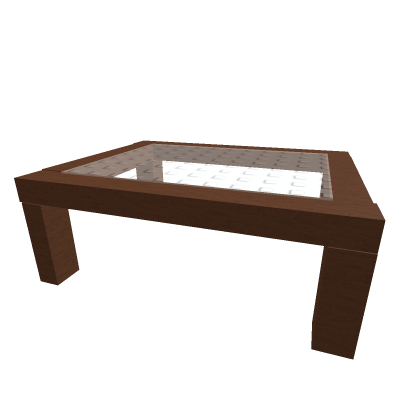Mahogany and glass end table