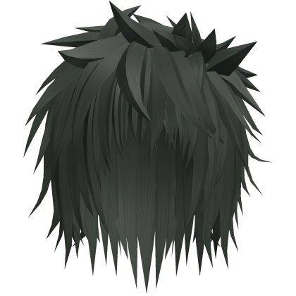 green emo spiky messy vampire punk anime boy hair
