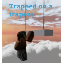 Trapped on a trapeze icon