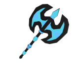 Double Sided Blue Axe