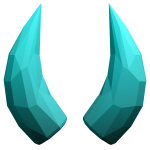 Cyan Deluxe Horns