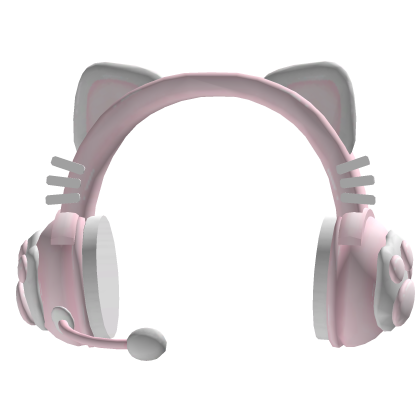 Pink Cat Ear Headphones Hat