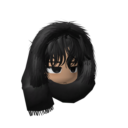 Black Messy Hair w Annoyed Face