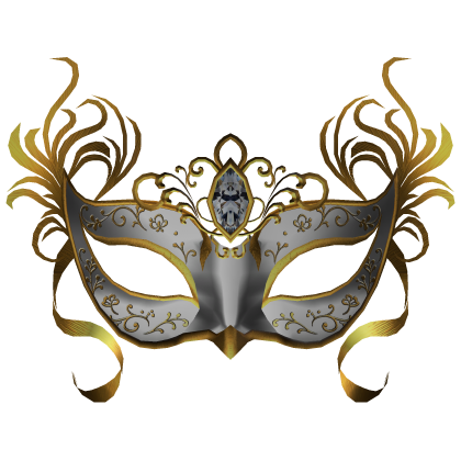 Magical Mask In White & Gold Roblox item