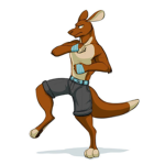 Boxing Kangaroo family