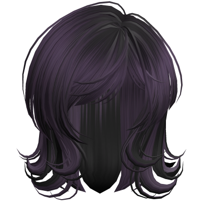 Scene 2000s Darling Wolfcut Purple&Black Roblox item