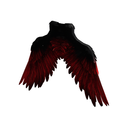 Black & Red Angel Wings
