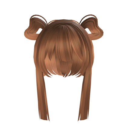 brown Ginger hair buns 
