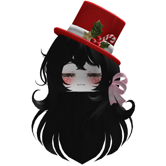 Beautiful Christmas hat hairstyle bow (Black)