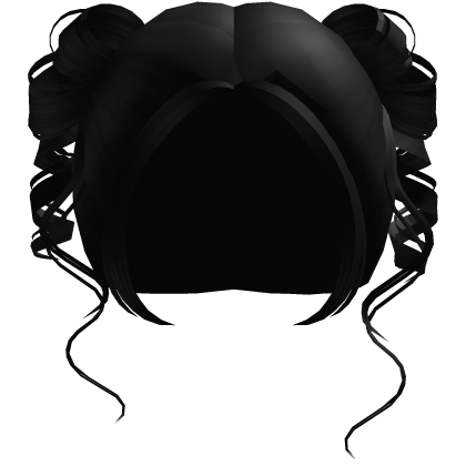 ♡ cute dolly pigtails in black (OG) thumbnail