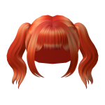Orange Anime Lush Pigtails