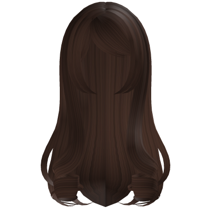𐔌♡ : brown curled shoujo girl hair Roblox item