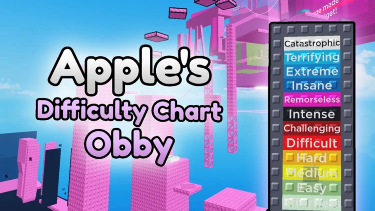 Apple S Difficulty Chart Obby Insane Roblox