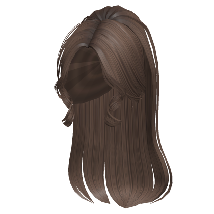 Elegant sleek Ponytail in Mushroom Brown Roblox item