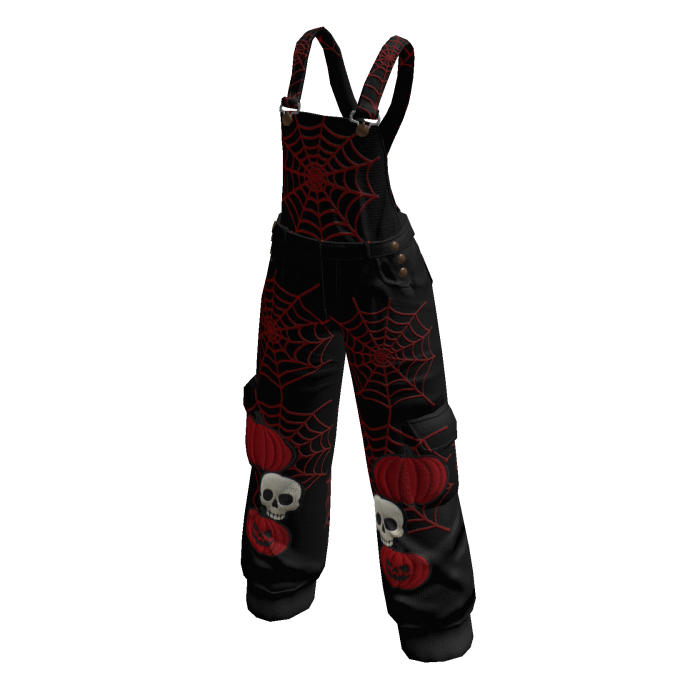 Halloween Overalls Red