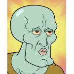 Handsome Squidward Bananas