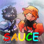 the sauce.