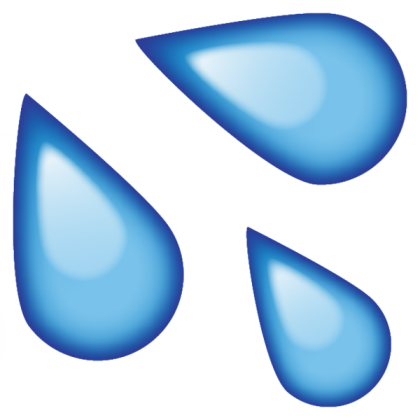 Water Drops Emoji Roblox decal