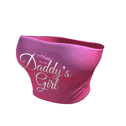 Y2K Daddy's Girl Tube Top | Pink