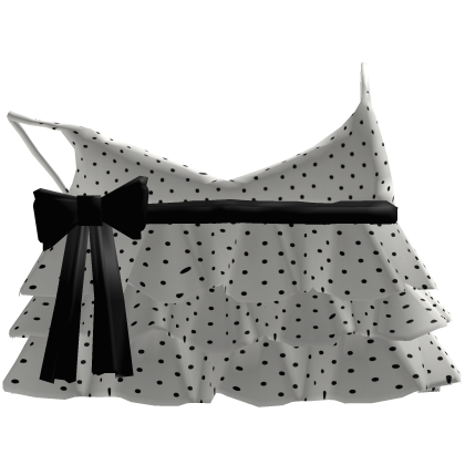 black & white summer ruffled kawaii cute tank top