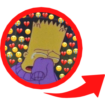 Bart Emo Red Circle Roblox item