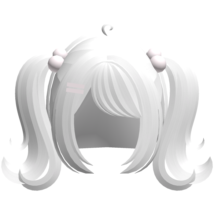white dreamy baby pigtails w bobbles