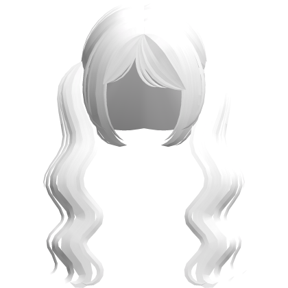 Wavy Long Cute Pigtails Moe White
