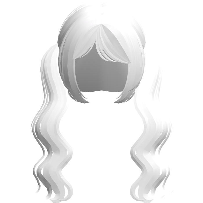 Wavy Long Cute Pigtails Moe White